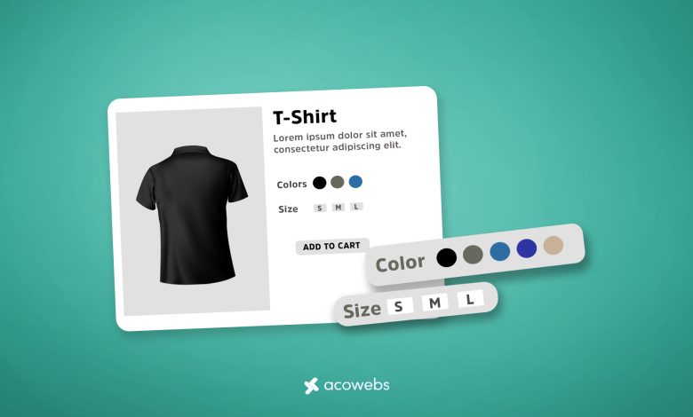 woocommerce color and label variations