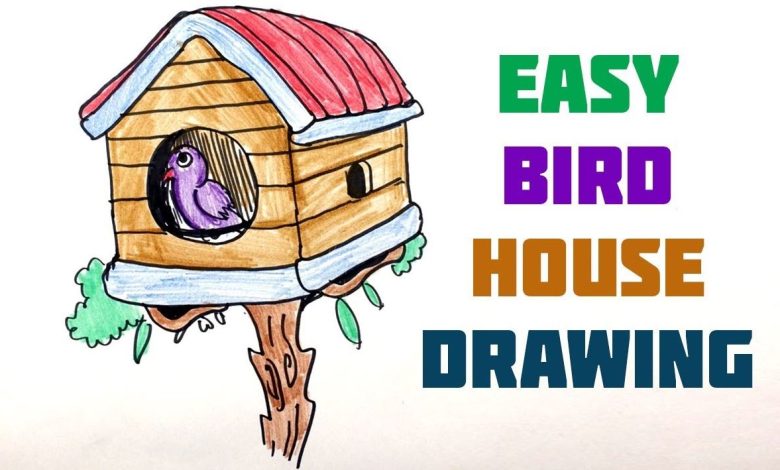 Photo of Detailed Instructions on How to Draw a Birdhouse