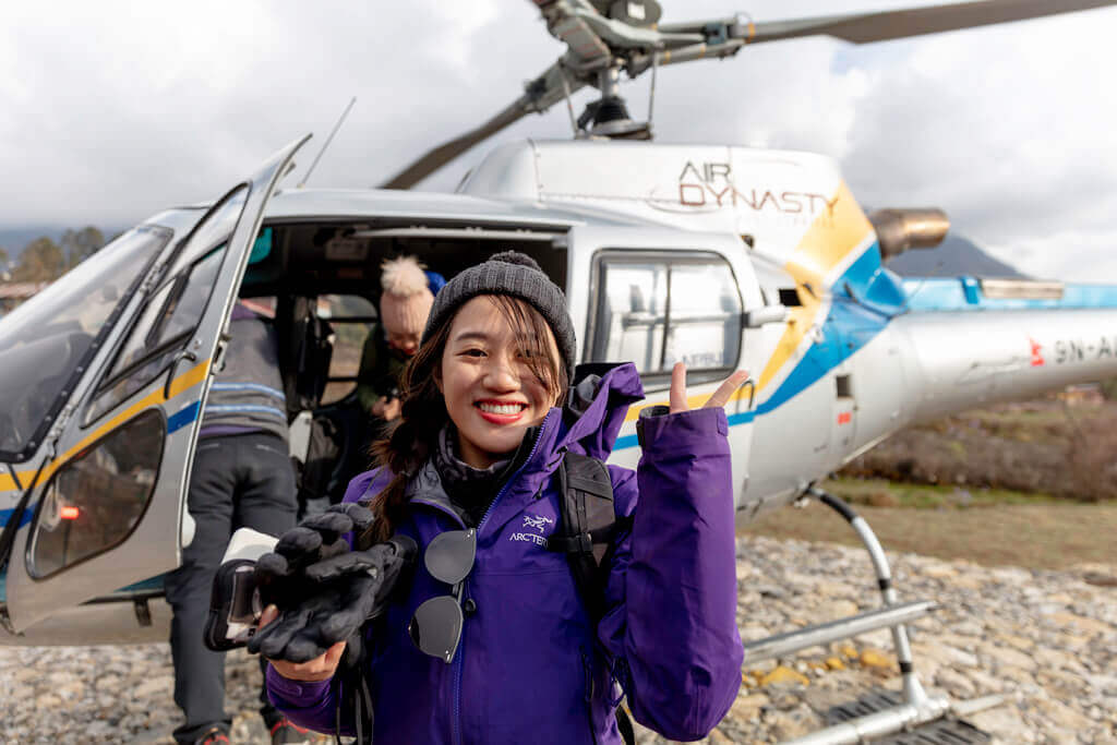 Trekkers in Kala Patthar