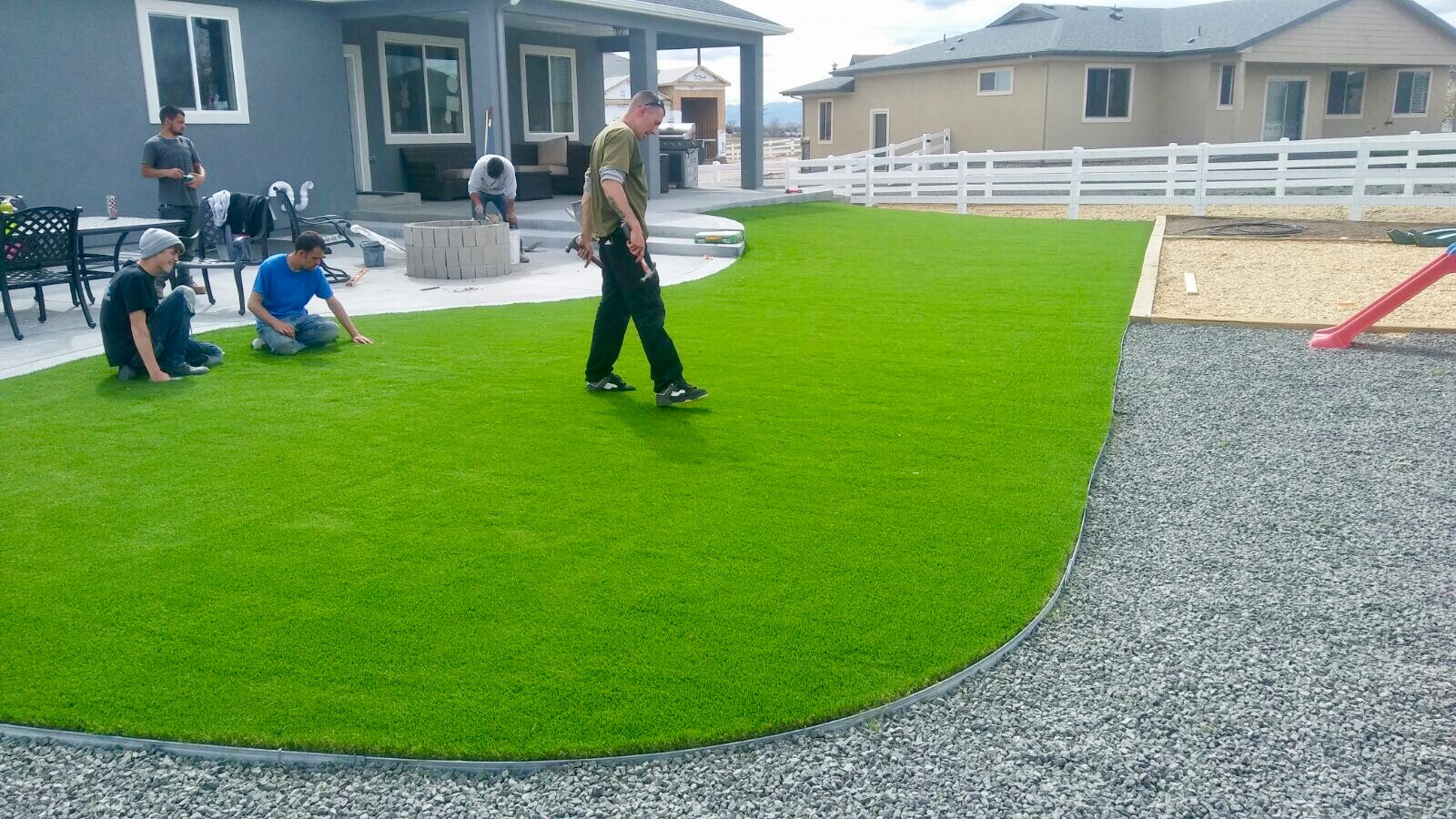 install artificial grass