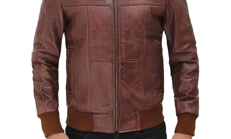 Photo of THIS WINTER IS ABOUT GLAMOUR AND MEN’S  BROWN BOMBER LEATHER JACKET IS IN  TREND!