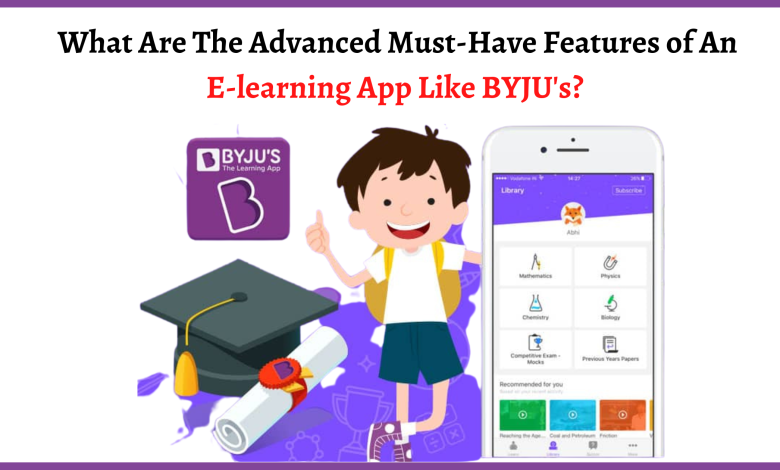 Photo of What Are The Advanced Must-Have Features of An E-learning App Like BYJU’s?