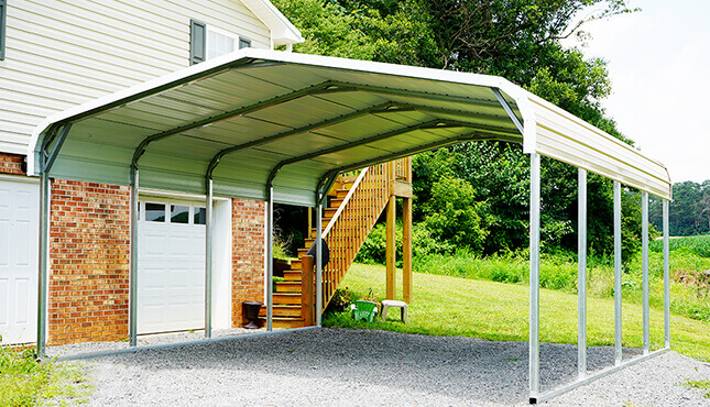 Vertical Style Roofing For Carports