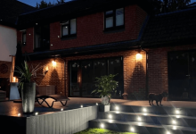Photo of Lighting A Composite Decking With  Mini Spotlights