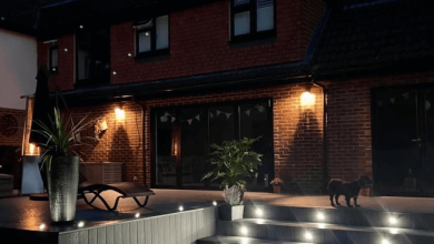 Photo of Lighting A Composite Decking With  Mini Spotlights