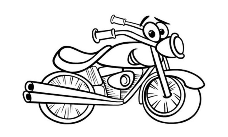 Photo of How to draw a cartoon motorcycle